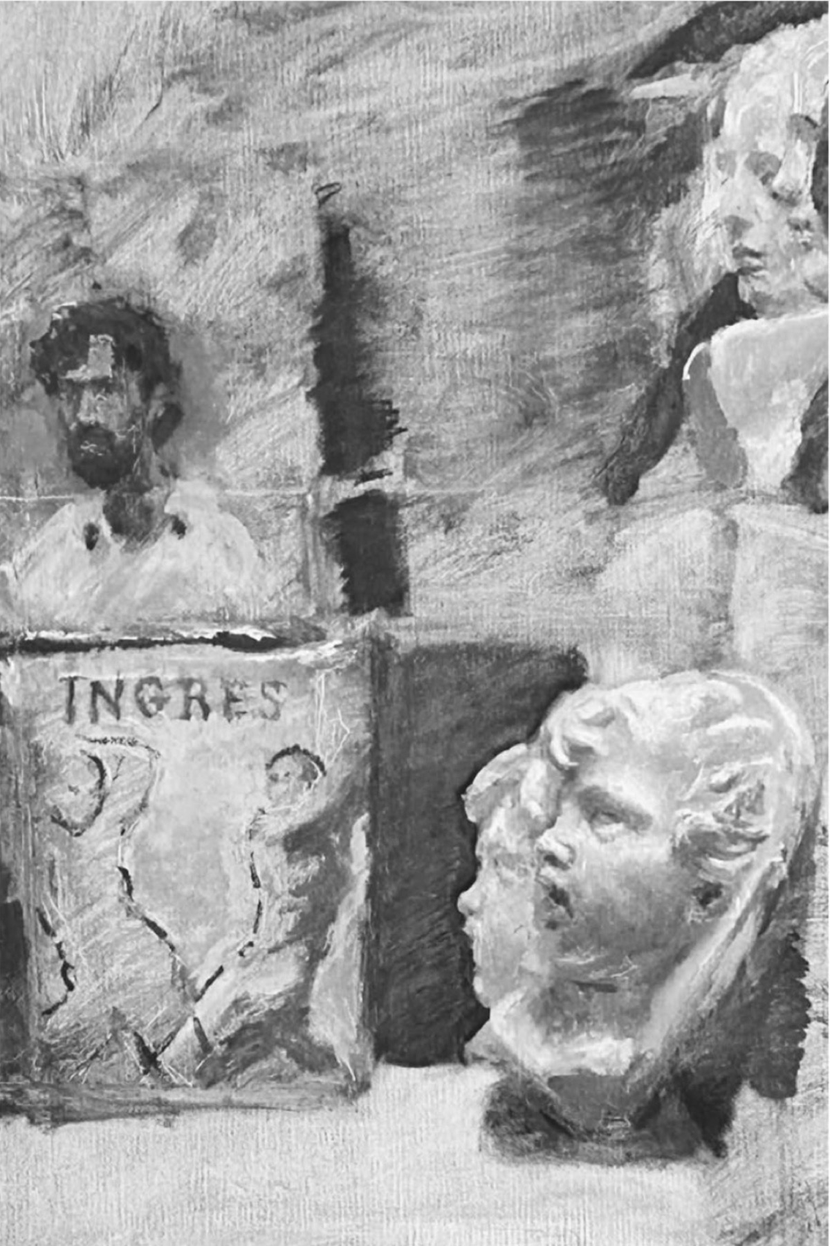 Studio, homage to Ingres — painting