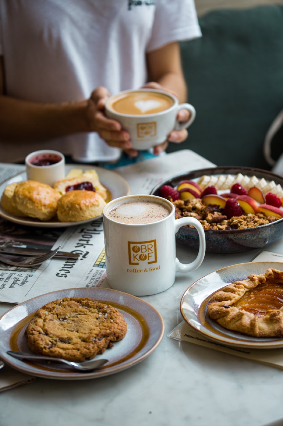 Obrkof coffee and brunch for takeaway and delivery